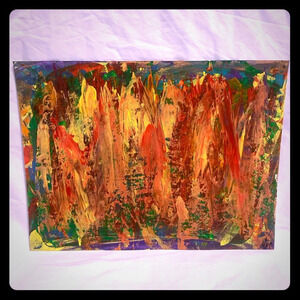 Red, Yellow, Green, Blue, Orange original acrylic